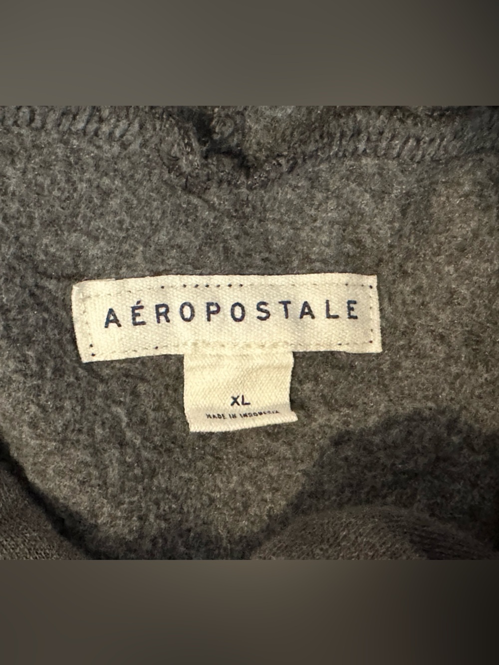 Aeropostale Dark Gray Crewneck Sweater with Maroon Logo - Picture 5 of 6